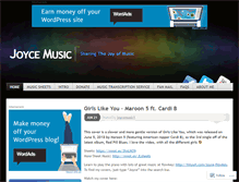 Tablet Screenshot of joycemusic1.com